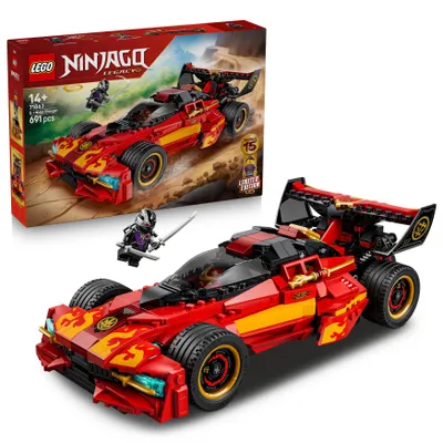 Produktbild von LEGO NINJAGO 15-jähriges Jubiläum: X-1 Ninja Supercar - Rennwagen Modellbau mit Motorrad und 3 Minifiguren inkl. Kai - Geschenkidee für Jungen ab 14 Jahren und erwachsene Fans - 71867
