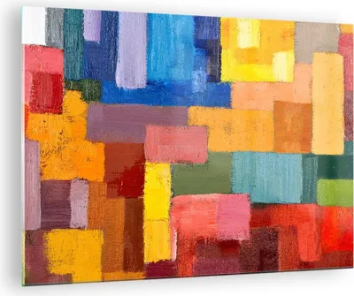 Produktbild von Bilder auf glas - Abstraktion modern - 70x50cm - Glasbilder - Wandbilder - Kunstdruck - zum Aufhängen bereit - Wanddekoration aus Glas - Glas Bilder - Wandbild auf Glas - Einteilig - GAA70x50-3703