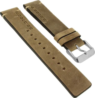 Produktbild von Hugo Boss Orange > Uhrenarmband 22mm Leder braun > 1550020 1550021