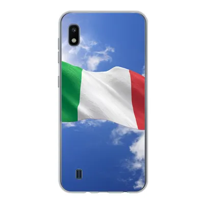 Produktbild von MuchoWow® Handyhülle Schutzhülle Hülle für Samsung Galaxy A10 Die Flagge Italiens weht am Himmel Silikon Softcase Handy Hülle - Schutzhülle