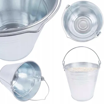 Produktbild von Bauster Eimer aus verzinktem Stahl, 15 Liter, robust