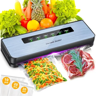 Vakuumiergerät 5-in-1, 50 Beutel, Nass-/Trockenmodus