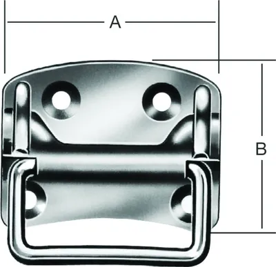 Image de Poignées de caisse 80x70x1,5mm
