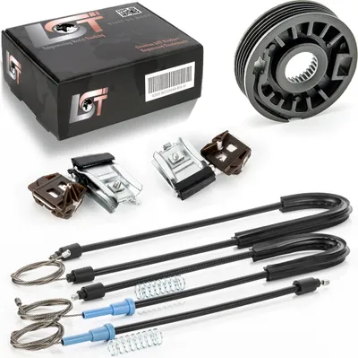 Produktbild von Fensterheber Reparatursatz Mit Gleitstücke Vorne Rechts Für Vw Golf 4 Iv 2/3Trg.
