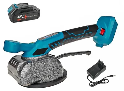 Produktbild von Fliesenvibrator - Handgerät für Fliesenverlegung - 21V kompatibel - 5 einstellbare Geschwindigkeiten - Saugnapf zur Nivellierung - Ohne Akku