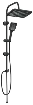 Obrázek produktu pro Sprchový systém s černou sprchovou hlavicí, rozměry 48 x 30 x 100 cm, nerezová ocel