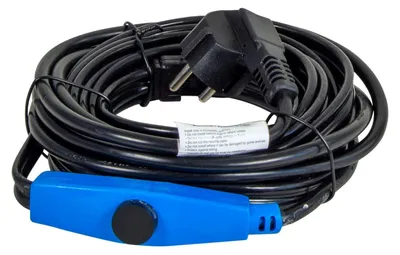 Produktbild von horizont Frostschutz-Heizkabel 230 V – 2 m - Heizband mit Thermostat für Wasserleitungen, frostfrei bis -45 °C
