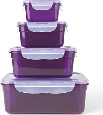 Produktbild von Click-it Voorraadbakjes Set 7-teilig | Wäscher-, Mikrowellen- und Gefrierschrankfest | BPA-freies Deckel mit 4-facher Klickschließung | Stapelbar in sich