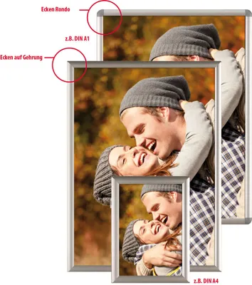 Produktbild von POV® Klapprahmen OptiFrame, DIN A3 Gehrung, 25 mm