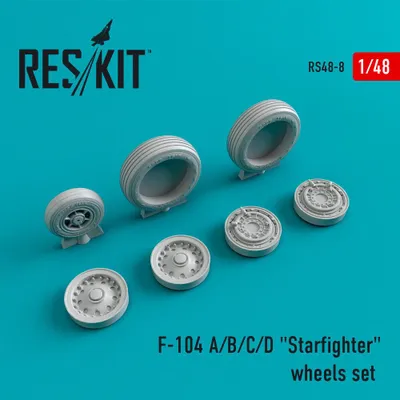 Produktbild von ResKit RS48-0008 - 1:48 F-104 (A,B,C,D) Starfighter wheels set