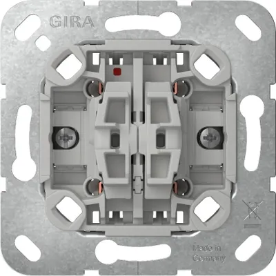 Obrázek produktu pro GIRA 315900, Kolébkový spínač, Chrom, Šedá, Zeď, 250 V, 10 A, 3,2 cm