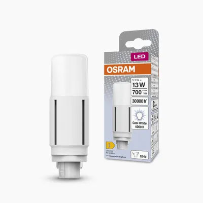 Zdjęcie produktu dla Osram DULUX LED, 5,5 W, G24d, 700 lm, 30000 h, Zimne białe