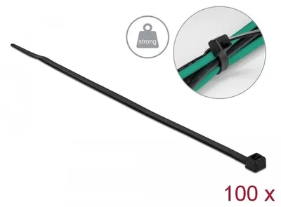 Obrázek produktu pro DELOCK DeLOCK Stahovací páska s vysokou pevností v tahu D 200 x Š 4,8 mm černá 100 ks