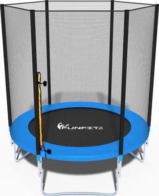 Zdjęcie produktu dla Trampolina ogrodowa dla dzieci 6FT 183cm FUNFIT z siatką zewnętrzną