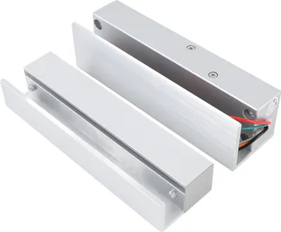 Image de Glast��r Serrure électrique Verrou électronique sans cadre en forme de goutte Latch DC 12 V Ouvert à gauche Alliage d'aluminium