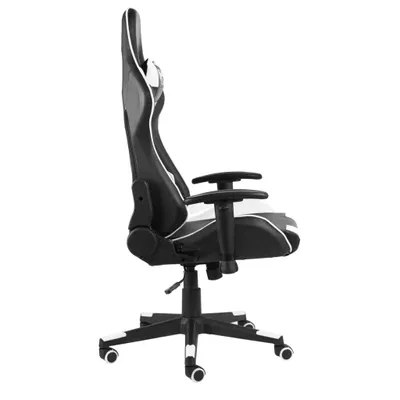Image de vidaXL Chaise de jeu Pivotante Blanc PVC
