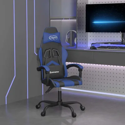 Produktbild von BEI CLORIS Gaming-Stuhl Schwarz und Blau Kunstleder - Bürostühle Neu3862297 1parcel