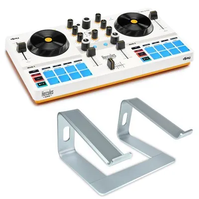 Produktbild von Hercules DJControl Mix Ultra mobiler DJ-Controller mit Laptopständer