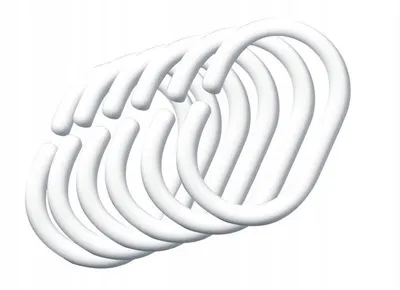 Image de Anneaux pour rideaux de douche, set de 12