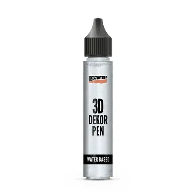 Productafbeelding van PENTART 3D decoratiestift, glitter, 30 ml, zilverblauw