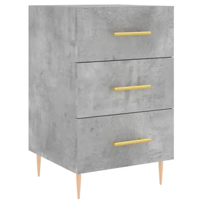 Produktbild von Nachttisch Betongrau 40x40x66 cm Holzwerkstoff