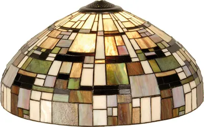 Produktbild von Clayre & Eef Lampenschirm Tiffany Ø 50x27 cm Beige Grün Glas