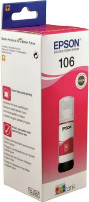 Produktbild von Epson 106 EcoTank Magenta ink bottle, Original, Magenta, Epson, - EcoTank ET-7750 - EcoTank ET-7700, 70 ml, Tintenstrahldrucker
