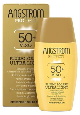Productafbeelding van Angstrom Zonnebrandcrème Gezicht Ultra Licht Spf 50+ 40 Ml