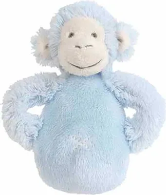 Produktbild von Happy Horse Babyrassel Affe Mickey hellblau