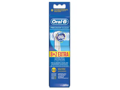 Produktbild von Braun Oral-B Precision Clean 8er Pack + 2 Aufsteckbürsten