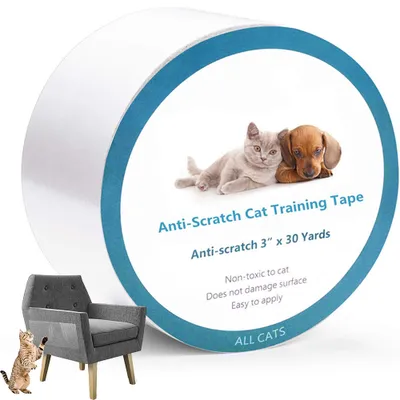 Produktbild von Anti Kratze Katzen Traning Klebeband, 10cm x 30m Kratzschutz Katze Hund Transparent Selbstklebend Kratzfestes für Sofa, Tür, Tisch, Möbel