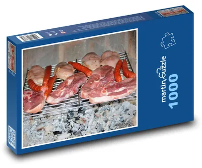 Zdjęcie produktu dla Puzzle 1000 Grillowanie - przysmaki mięsne - martinpuzzle