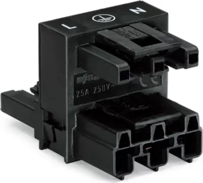 Zdjęcie produktu dla Wago 770-633, Czarny, Poliamidowy, IP20, 25 A, -35 - 85 °C, 30 mm
