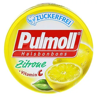 Zdjęcie produktu dla Pulmoll pastylki na kaszel o smaku cytrynowym z witaminą C