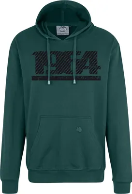 Produktbild von Übergröße KapuzenSweatshirt AHORN SPORTS Graphic Number schwarz Bottle Green 7XL