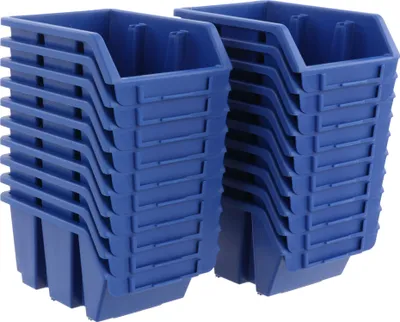 Obrázek produktu pro 20x úložný box Organizér na zásobníky modrý 115x85x60 mm Dílenská segregace