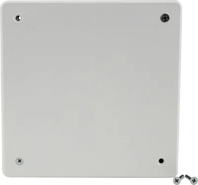 Produktbild von UP-Abzweigkasten mit Deckel 100x100x50mm schwarz/ weiß