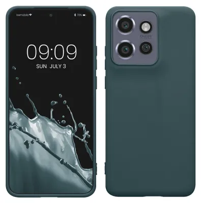 Produktbild von kwmobile Handyhülle für Motorola Edge 60 Neo / Edge 50 Neo / ThinkPhone 25 Hülle - TPU Case - Kabelloses Laden - Schutzhülle Cover in Dunkler Schiefer
