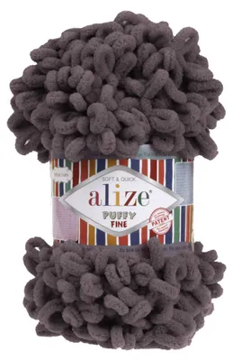 Strickgarn ALIZE Puffy Fine 599 grauviolett