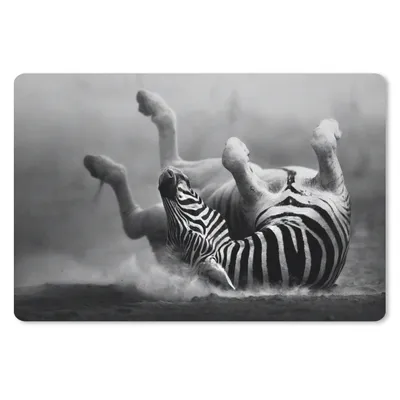 Produktbild von MuchoWow® Schreibtischunterlage Zebra - Tiere - Schwarz - Weiß 60x40 cm - XXL Mauspad - Großes Mauspad