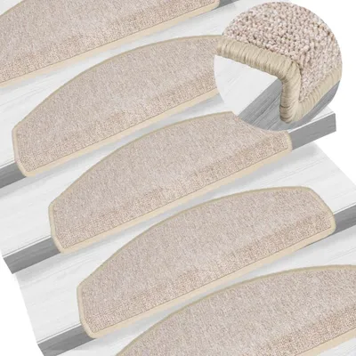 Zdjęcie produktu dla vidaXL Podkładki pod nogi 15 szt. 65x24x4 cm Taupe Półokrągłe Duże