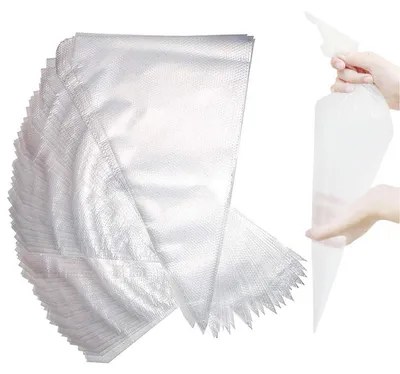 Produktbild von Spritzbeutel 100 Stück 30 cm Verdickt Einweg Stabil für Kuchen & Cupcakes