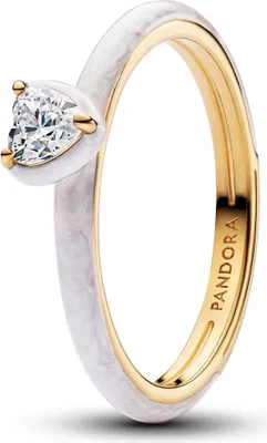 Produktbild von Pandora Weißes Chakra Herz Ring 163088C01 Damenring, Ringgröße:48