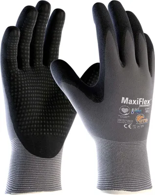 Produktbild von ATG® MaxiFlex® Endurance? AD-APT® Nylon-Strickhandschuhe (42-844 HCT), SB-Verpackung 9, grau/schwarz