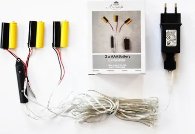 Produktbild von Batterie Adapter 3 x 2 AAA Micro Batterien 3,2V Wandler 4m Kabel Netzteil