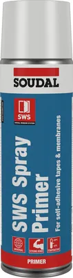 Produktbild von Soudal SWS Primer Spray sprühbarer Haftvermittler, Haftgrund für den Innen- und Außenbereich, 500ml transparent