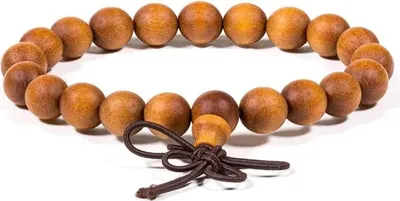 Obrázok produktu pre Mala/náramok Sandalwood Elastic --balenie 2 ks - 0,8 cm