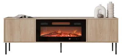 Produktbild von MIRJAN24 TV-Schrank Domi 180 EF 2D mit kamin und mit zwei Drehtüren (Farbe: Eiche Cremona)