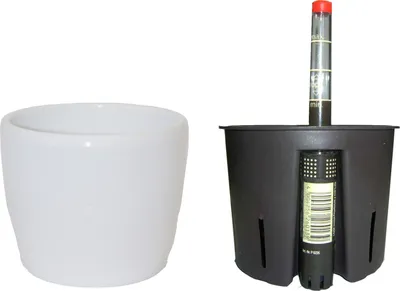 Produktbild von Set3 Blumentopf Venus weiß 09/07 Ø 11.5cm Höhe 08cm+KT+WA