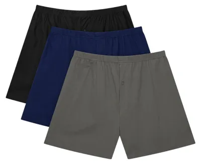 Produktbild von Bigdale - 3er Pack American Boxershorts - Übergrößen bis 10XL - Black/Navy/Grey / 12 / 4XL